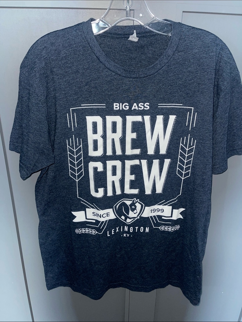 Big Ass Brew Crew Graphic Tee - Navy Blue